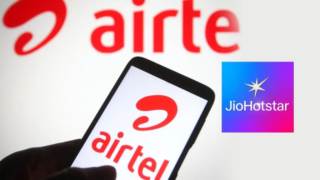 Airtel free JioHotstar subscription prepaid recharge plans starting rs 398