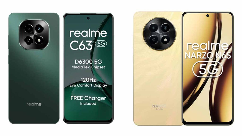 Best smartphone 10-11000 rupees Realme narzo n65 5g c63 available with discount offer