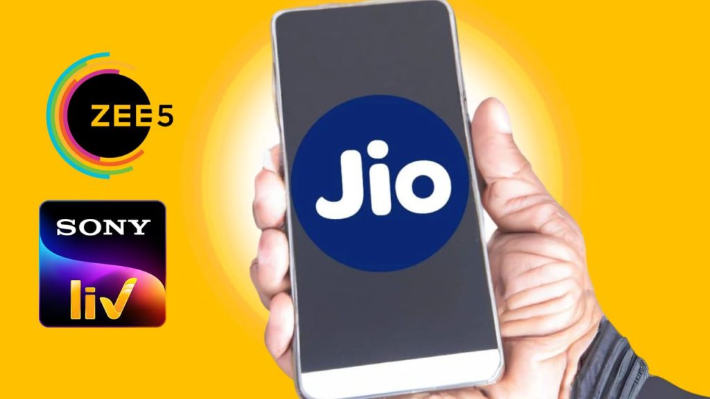 Jio Offering SonyLiv zee5 subscription recharge plan with 84 days validity