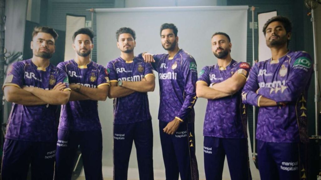 Kolkata Knight Riders Launched new jersey with 3 stars