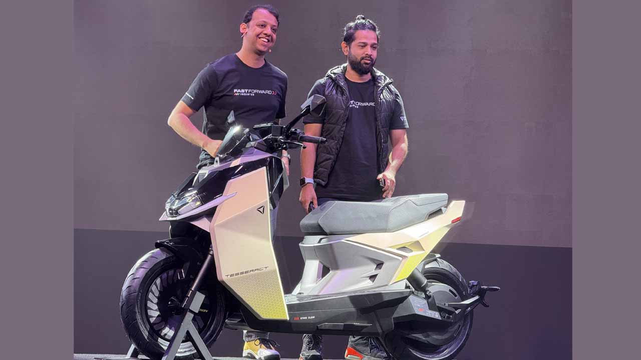 Ultraviolette tesseract electric scooter launched at rs 1 20 lakh offers 261 km range